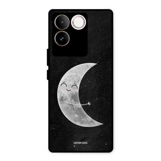 Half Moon Vivo T2 Pro Mobile Back Cover - Cute PrintShield Case