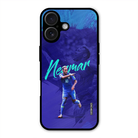 Happy Neymar  iPhone 16 Mobile Back Cover - Sports PrintShield Case