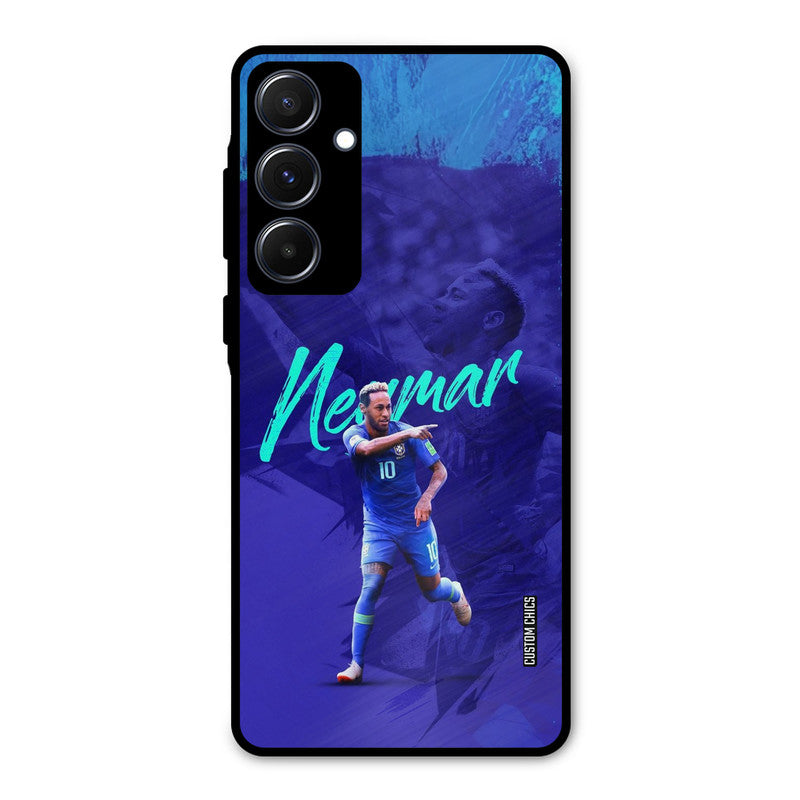 Happy Neymar Samsung Galaxy A55 5G Mobile Back Cover - Sports PrintShield Case