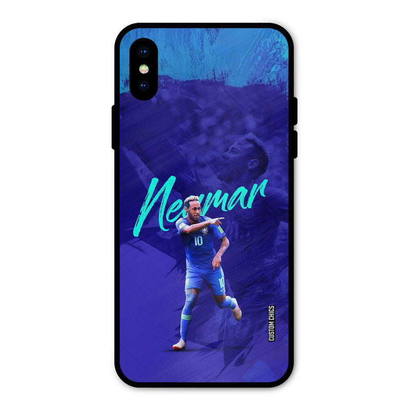 Happy Neymar iPhone X Mobile Back Cover - Sports PrintShield Case