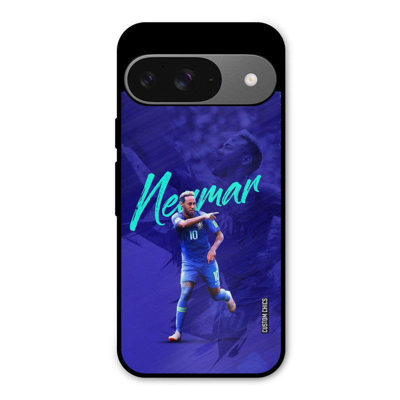Happy Neymar Google Pixel 9 Mobile Back Cover - Sports PrintShield Case