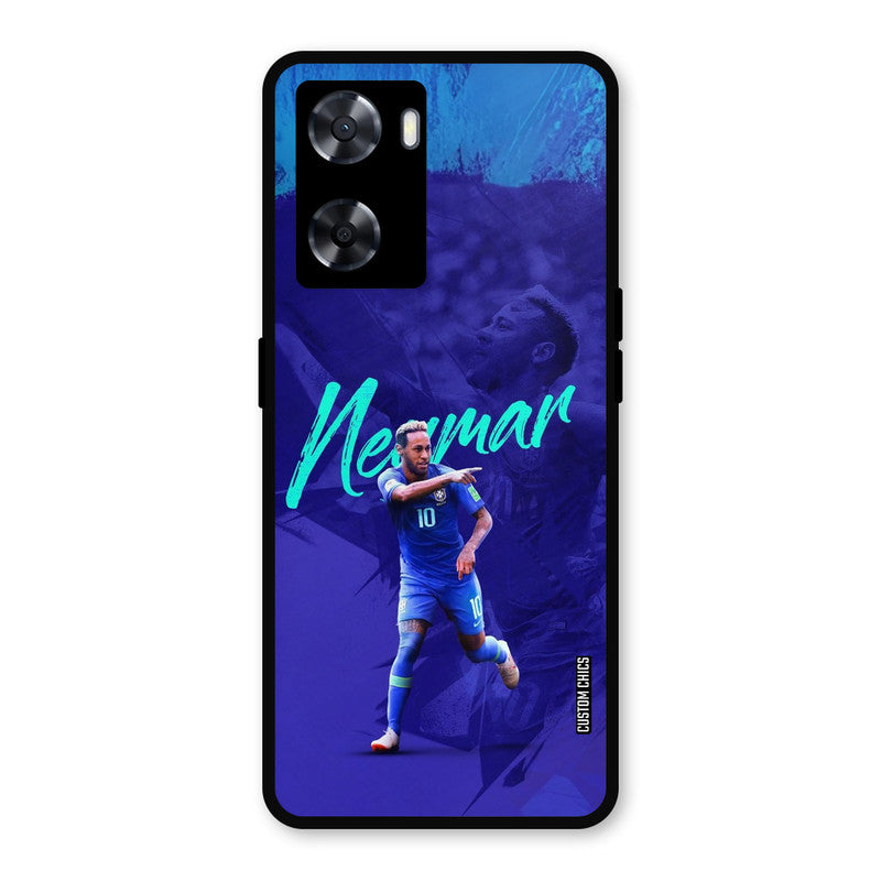 Happy Neymar Oppo A57 2022 Mobile Back Cover - Sports PrintShield Case