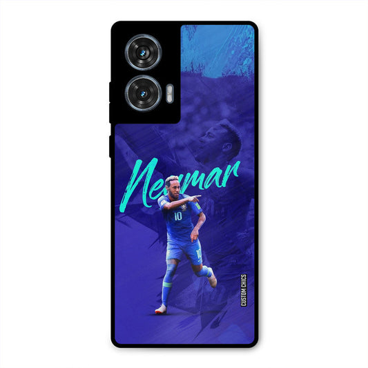 Happy Neymar Moto G96 Mobile Back Cover - Sports PrintShield Case