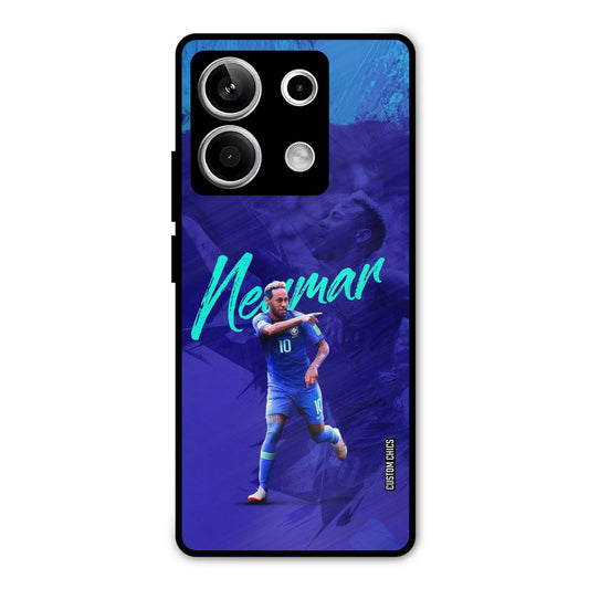 Happy Neymar Redmi Note 13 5G Mobile Back Cover - Sports PrintShield Case