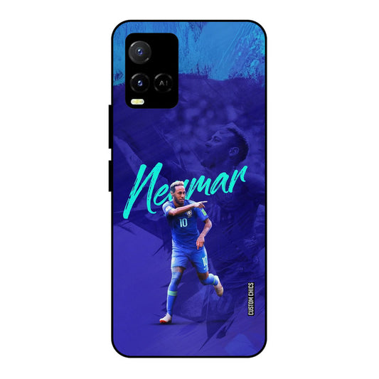 Happy Neymar Vivo Y33s Mobile Back Cover - Sports PrintShield Case