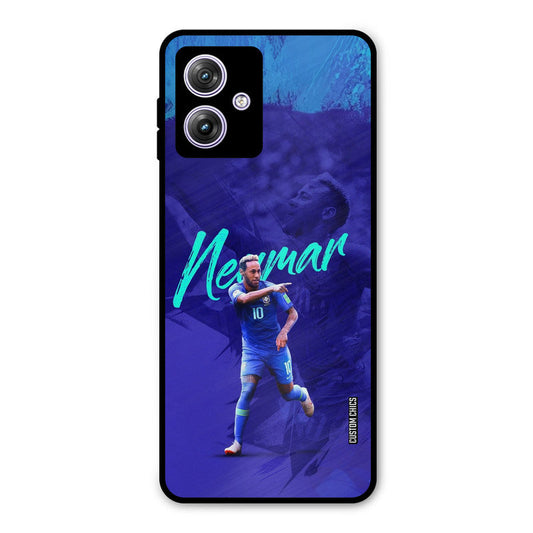 Happy Neymar Moto G54 Mobile Back Cover - Sports PrintShield Case