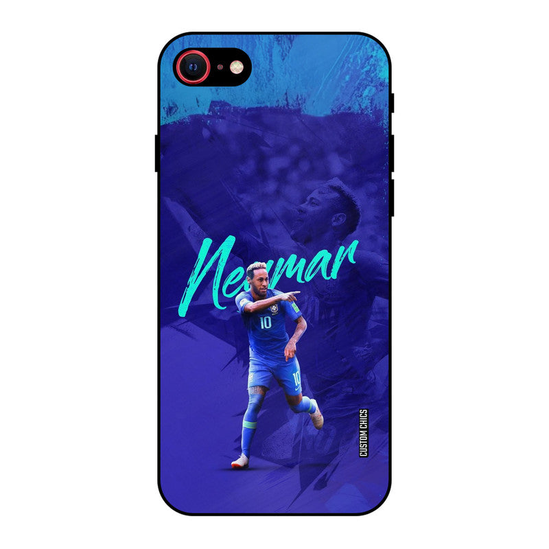 Happy Neymar iPhone SE 2020 Mobile Back Cover - Sports PrintShield Case