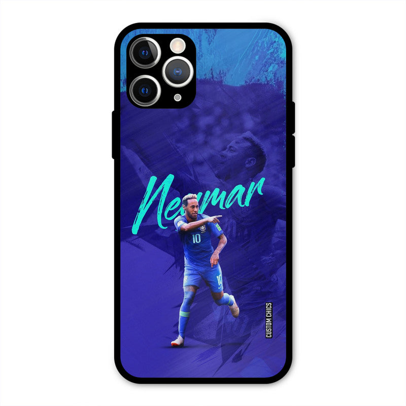 Happy Neymar  iPhone 11 Pro Mobile Back Cover - Sports PrintShield Case