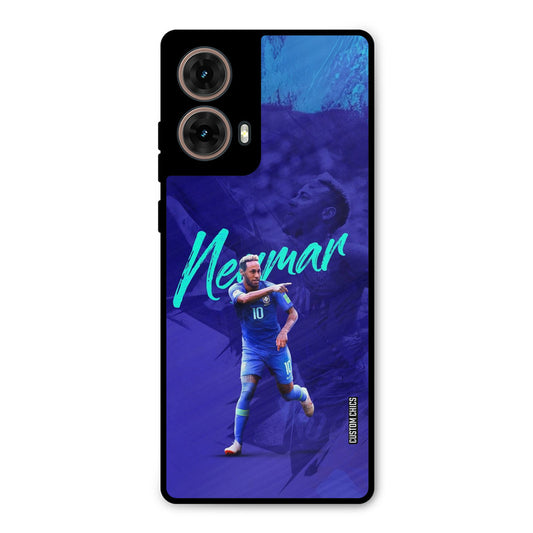Happy Neymar Moto G85 Mobile Back Cover - Sports PrintShield Case