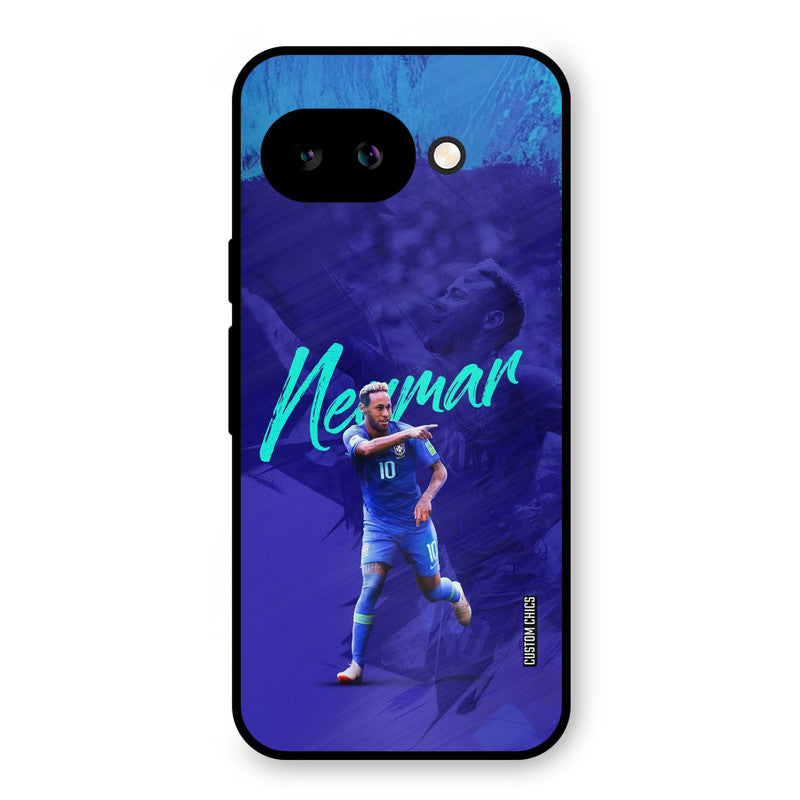 Happy Neymar Google Pixel 9A Mobile Back Cover - Sports PrintShield Case