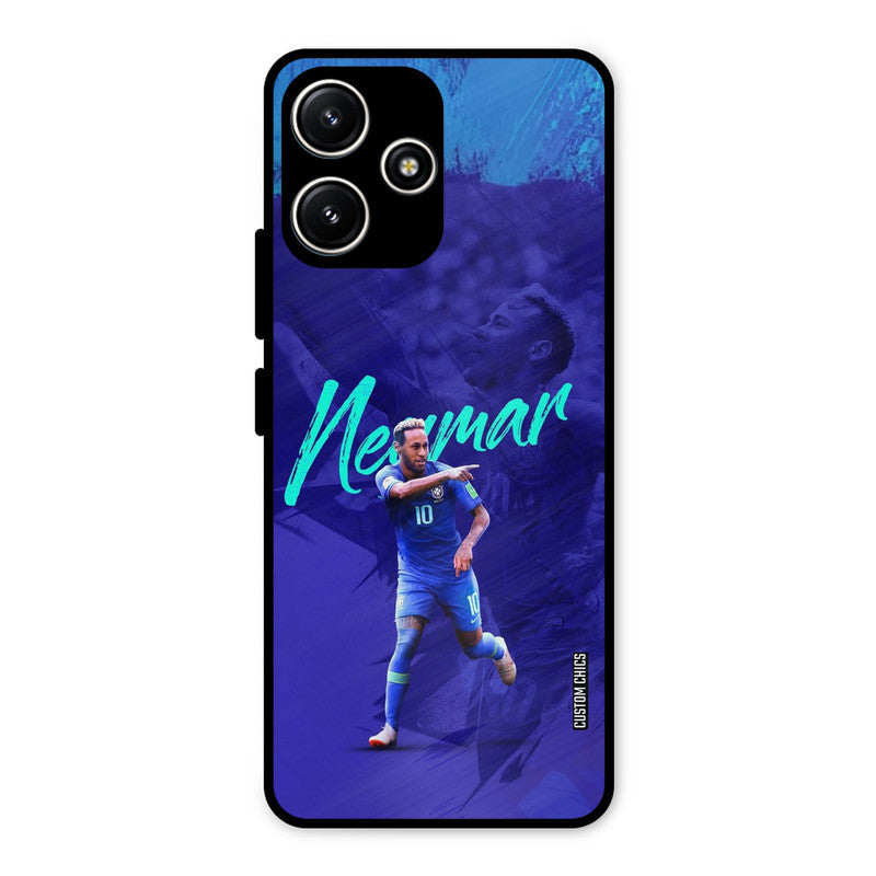 Happy Neymar Redmi 12 5G Mobile Back Cover - Sports PrintShield Case