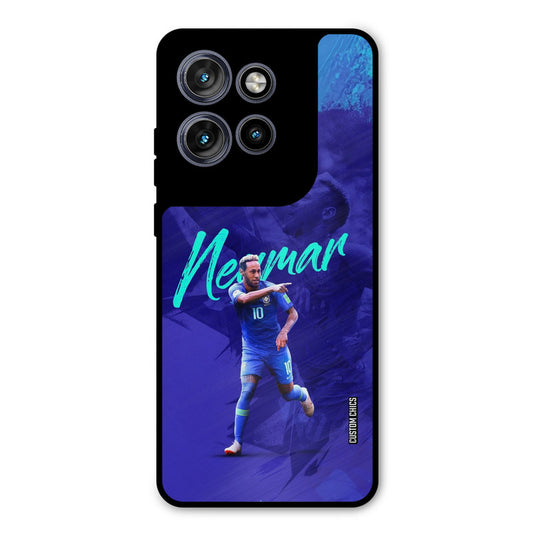 Happy Neymar Motorola Edge 50 Neo Mobile Back Cover - Sports PrintShield Case