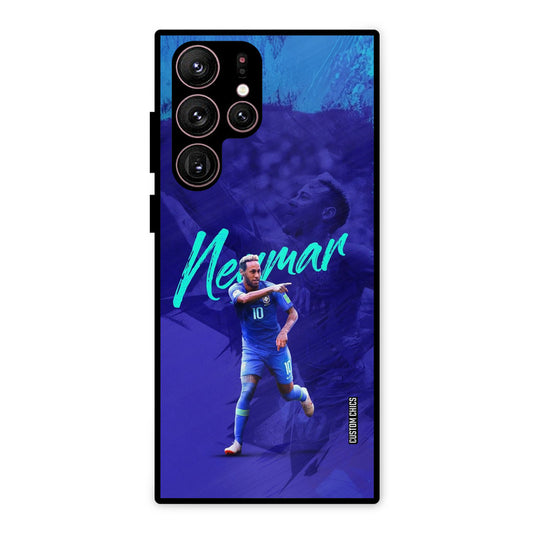 Happy Neymar Samsung Galaxy S22 Ultra Mobile Back Cover - Sports PrintShield Case
