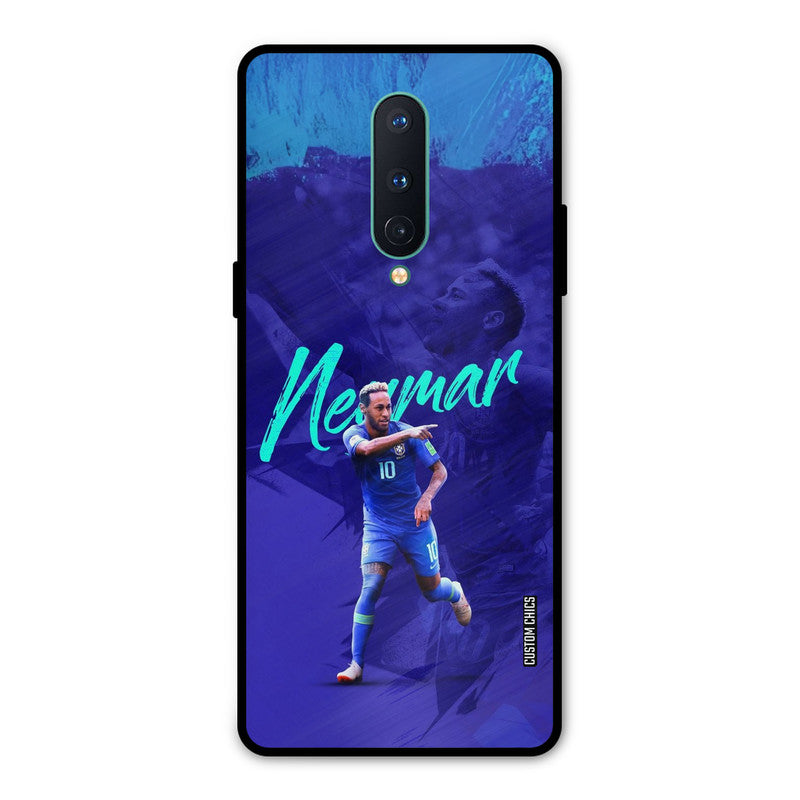 Happy Neymar Oneplus 8 Mobile Back Cover - Sports PrintShield Case