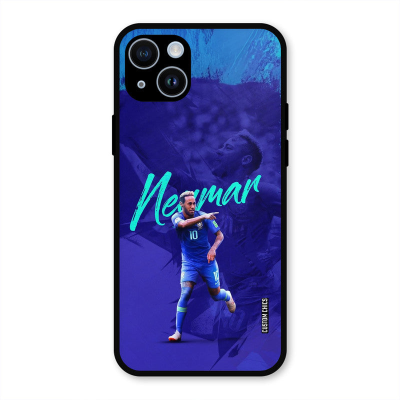 Happy Neymar  iPhone 14 Mobile Back Cover - Sports PrintShield Case