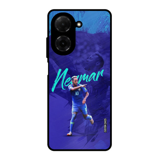 Happy Neymar Poco C71 Mobile Back Cover - Sports PrintShield Case