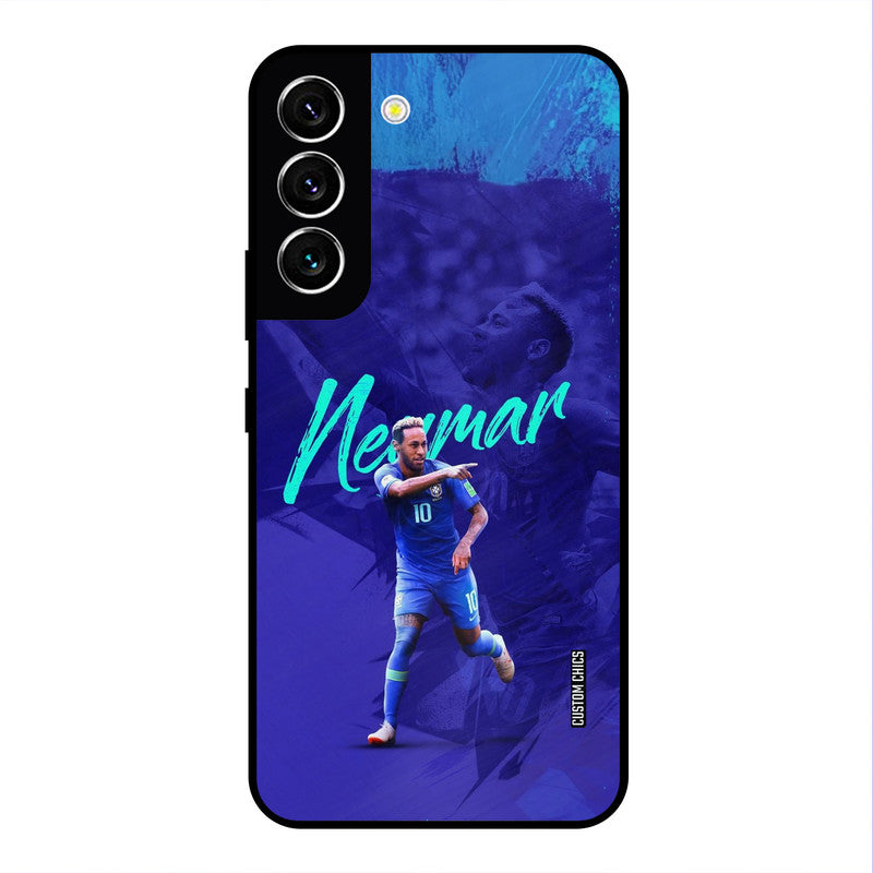 Happy Neymar Samsung Galaxy S22 Mobile Back Cover - Sports PrintShield Case
