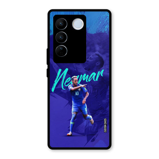 Happy Neymar Vivo V27 Pro Mobile Back Cover - Sports PrintShield Case