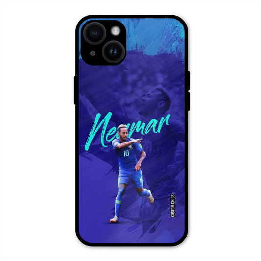 Happy Neymar  iPhone 14 Plus Mobile Back Cover - Sports PrintShield Case