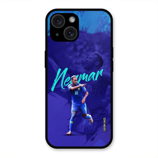 Happy Neymar  iPhone 15 Plus Mobile Back Cover - Sports PrintShield Case