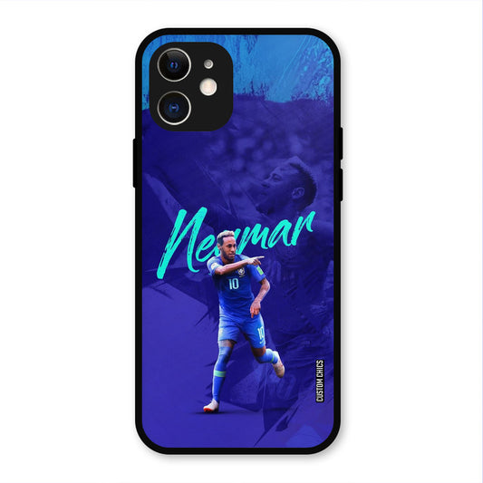 Happy Neymar  iPhone 12 Mobile Back Cover - Sports PrintShield Case