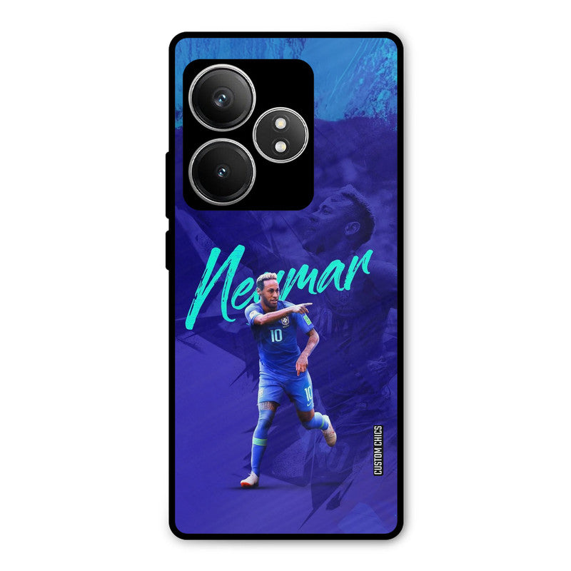 Happy Neymar Realme GT 6T Mobile Back Cover - Sports PrintShield Case