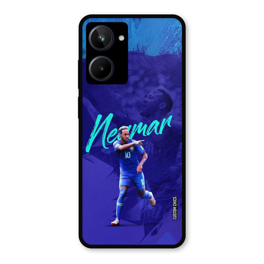 Happy Neymar Realme 10 Mobile Back Cover - Sports PrintShield Case