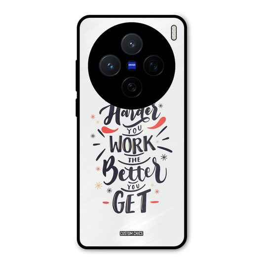 Harder Work Vivo X200 Mobile Back Cover - Typography PrintShield Case