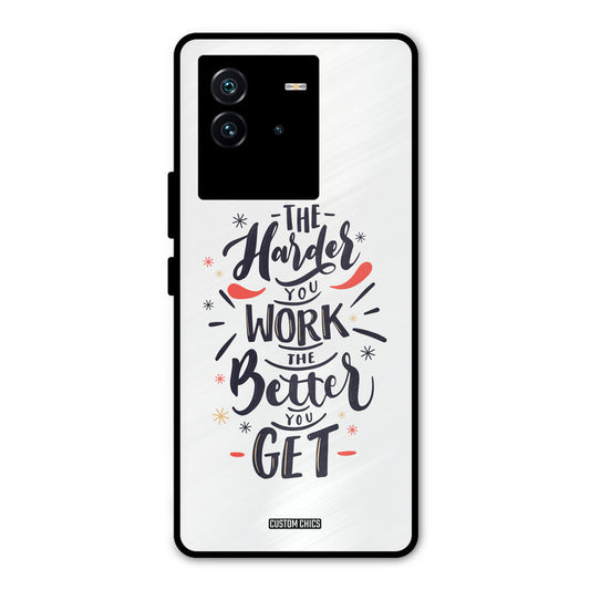 Harder Work iQOO Neo 6 5G Mobile Back Cover - Typography PrintShield Case
