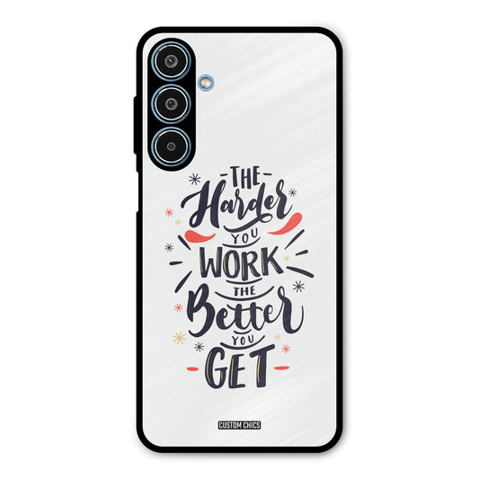 Harder Work Samsung Galaxy M35 5G Mobile Back Cover - Typography PrintShield Case