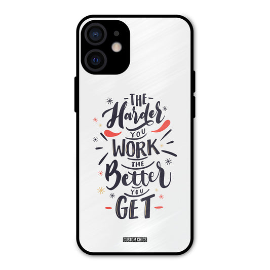 Harder Work iPhone 12 Mini Mobile Back Cover - Typography PrintShield Case
