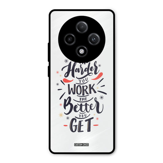 Harder Work Oppo F27 Pro Plus 5G Mobile Back Cover - Typography PrintShield Case