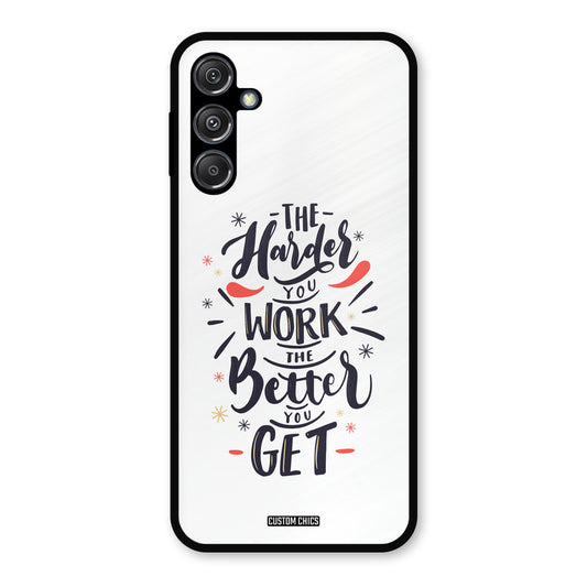 Harder Work Samsung Galaxy M34 5G Mobile Back Cover - Typography PrintShield Case