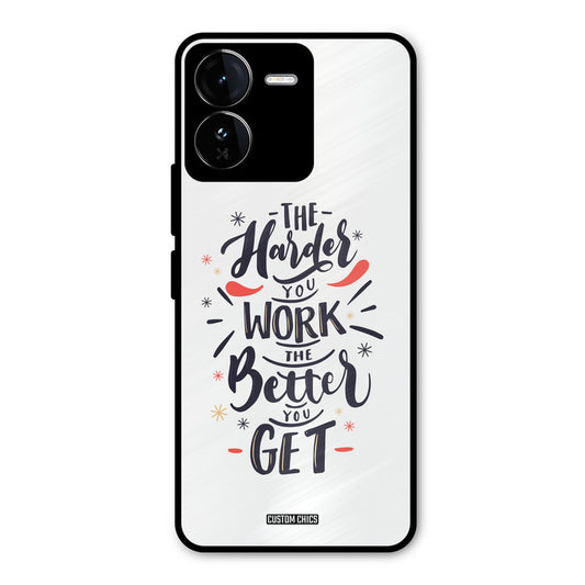 Harder Work iQOO Z9 Mobile Back Cover - Typography PrintShield Case
