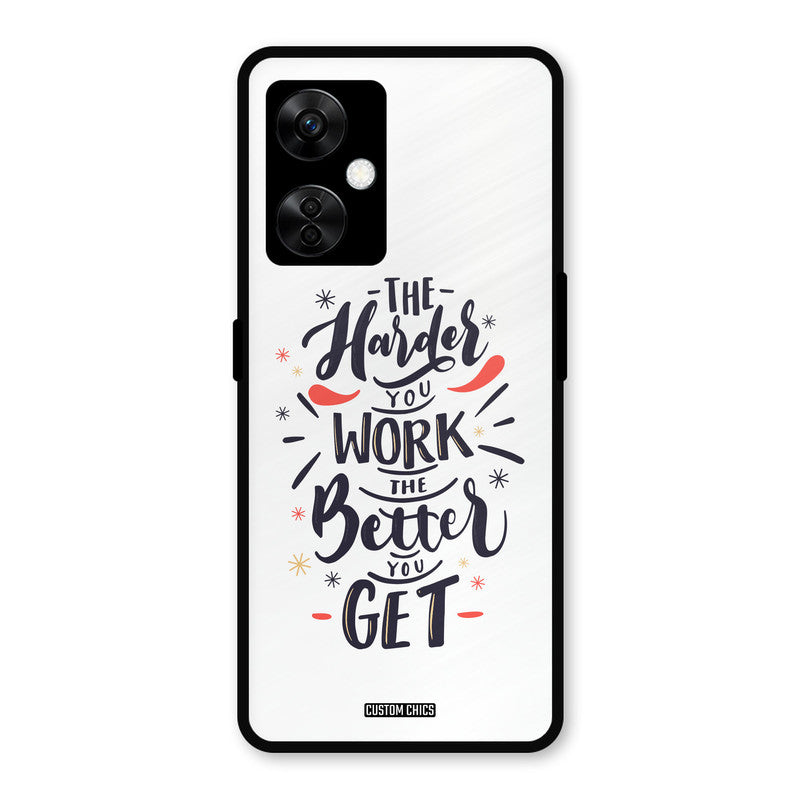 Harder Work OnePlus Nord CE 3 Lite Mobile Back Cover - Typography PrintShield Case