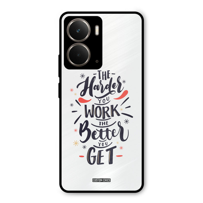 Harder Work Realme P3 Mobile Back Cover - Typography PrintShield Case