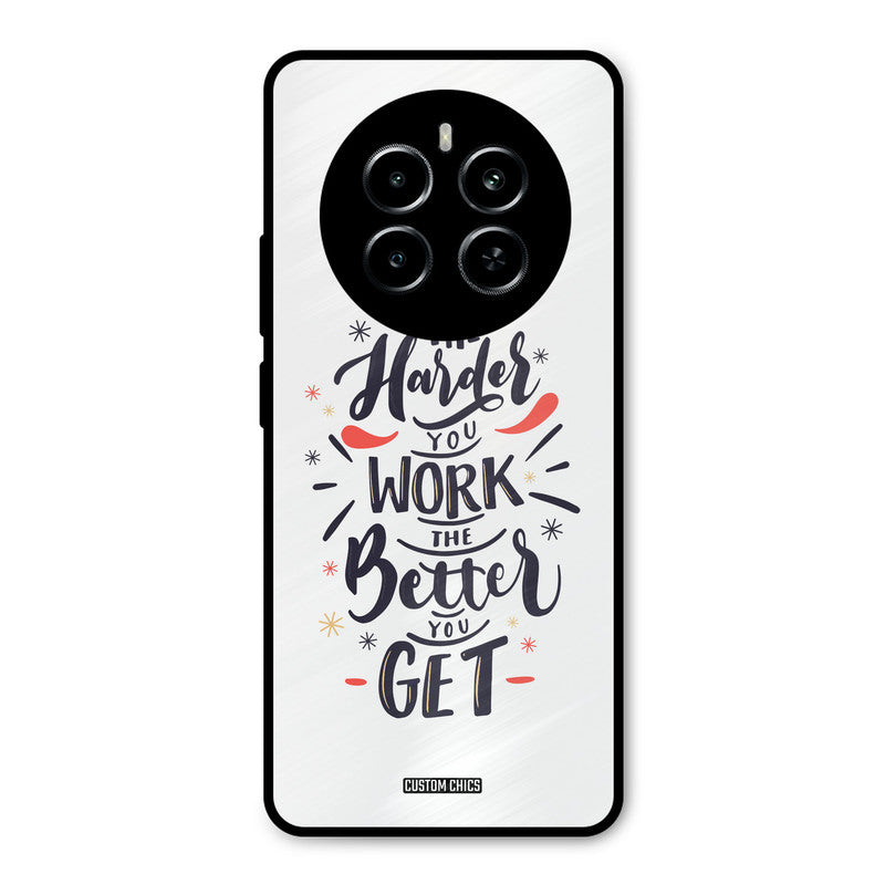 Harder Work Realme P1 5G Mobile Back Cover - Typography PrintShield Case