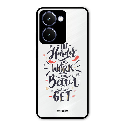 Harder Work Realme P3 Ultra Mobile Back Cover - Typography PrintShield Case