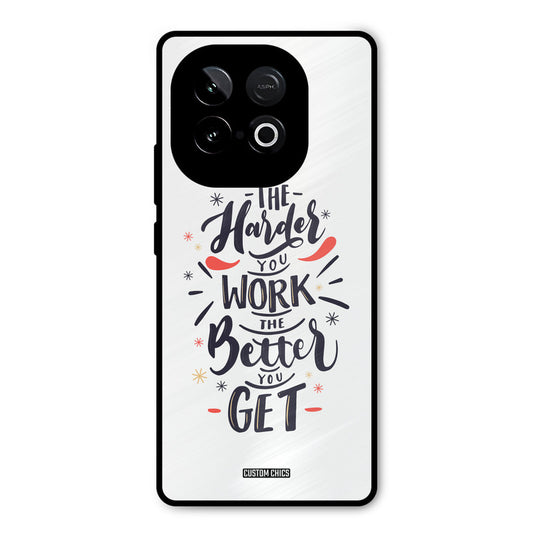 Harder Work iQOO Neo 10 Mobile Back Cover - Typography PrintShield Case