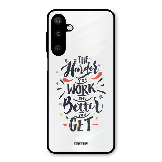 Harder Work Samsung Galaxy M16 Mobile Back Cover - Typography PrintShield Case