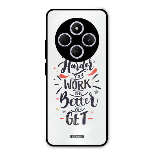 Harder Work Poco M7 Mobile Back Cover - Typography PrintShield Case