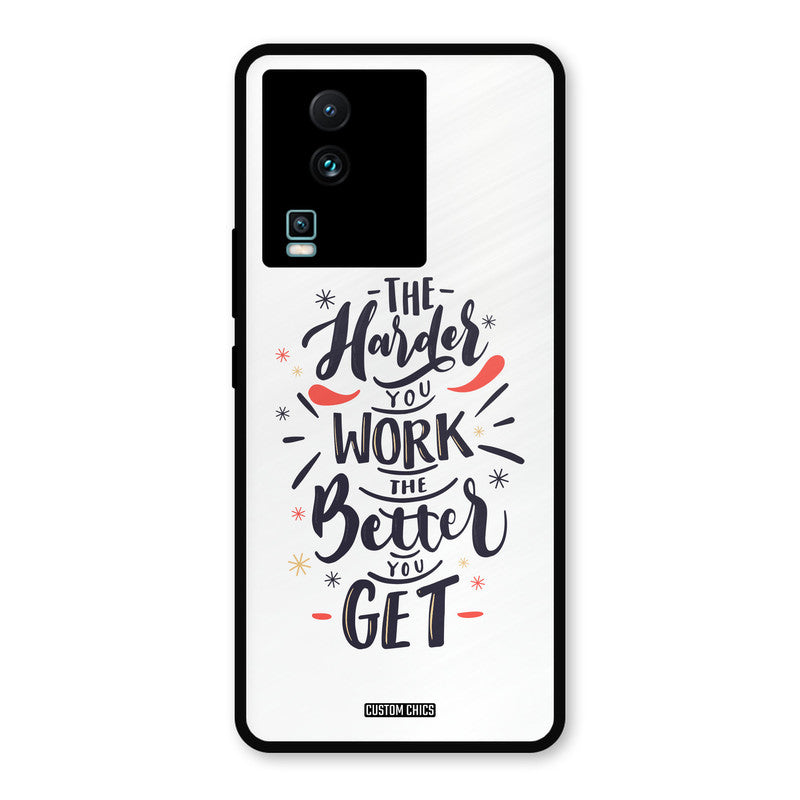 Harder Work IQOO Neo 7 Pro Mobile Back Cover - Typography PrintShield Case