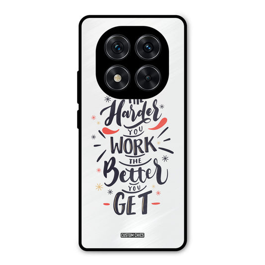 Harder Work Redmi Note 14 Pro Mobile Back Cover - Typography PrintShield Case