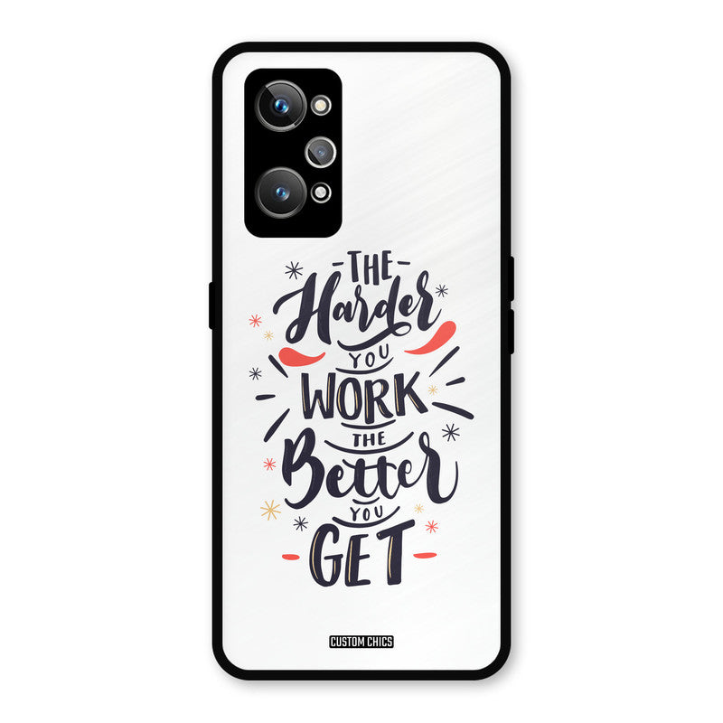 Harder Work Realme GT Neo 2 Mobile Back Cover - Typography PrintShield Case