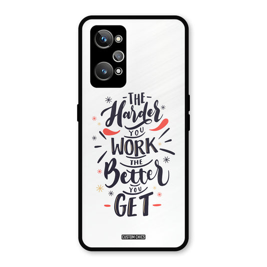 Harder Work Realme GT Neo 2 Mobile Back Cover - Typography PrintShield Case