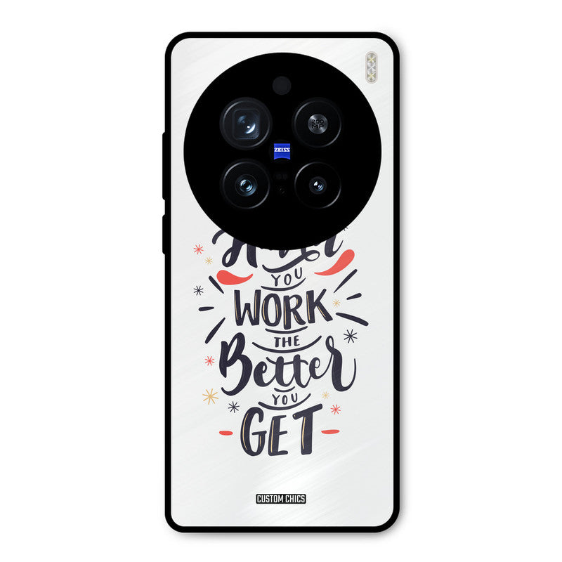 Harder Work Vivo X200 Pro Mobile Back Cover - Typography PrintShield Case