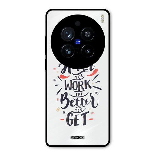 Harder Work Vivo X200 Pro Mobile Back Cover - Typography PrintShield Case
