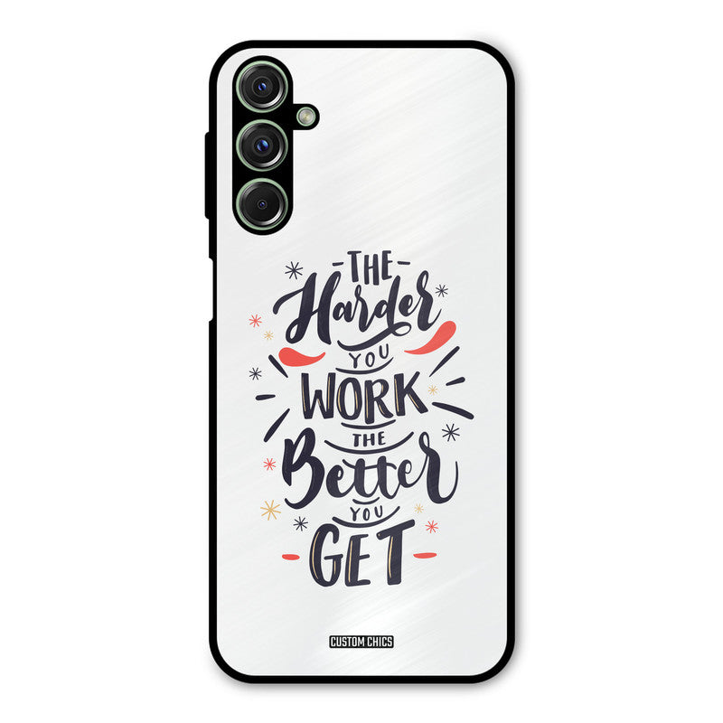Harder Work Samsung Galaxy M34 Mobile Back Cover - Typography PrintShield Case