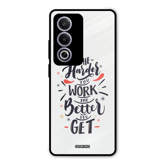 Harder Work Oppo A3 Pro Mobile Back Cover - Typography PrintShield Case