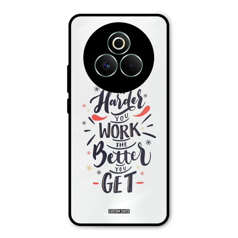 Harder Work Realme P3 Pro 5G Mobile Back Cover - Typography PrintShield Case